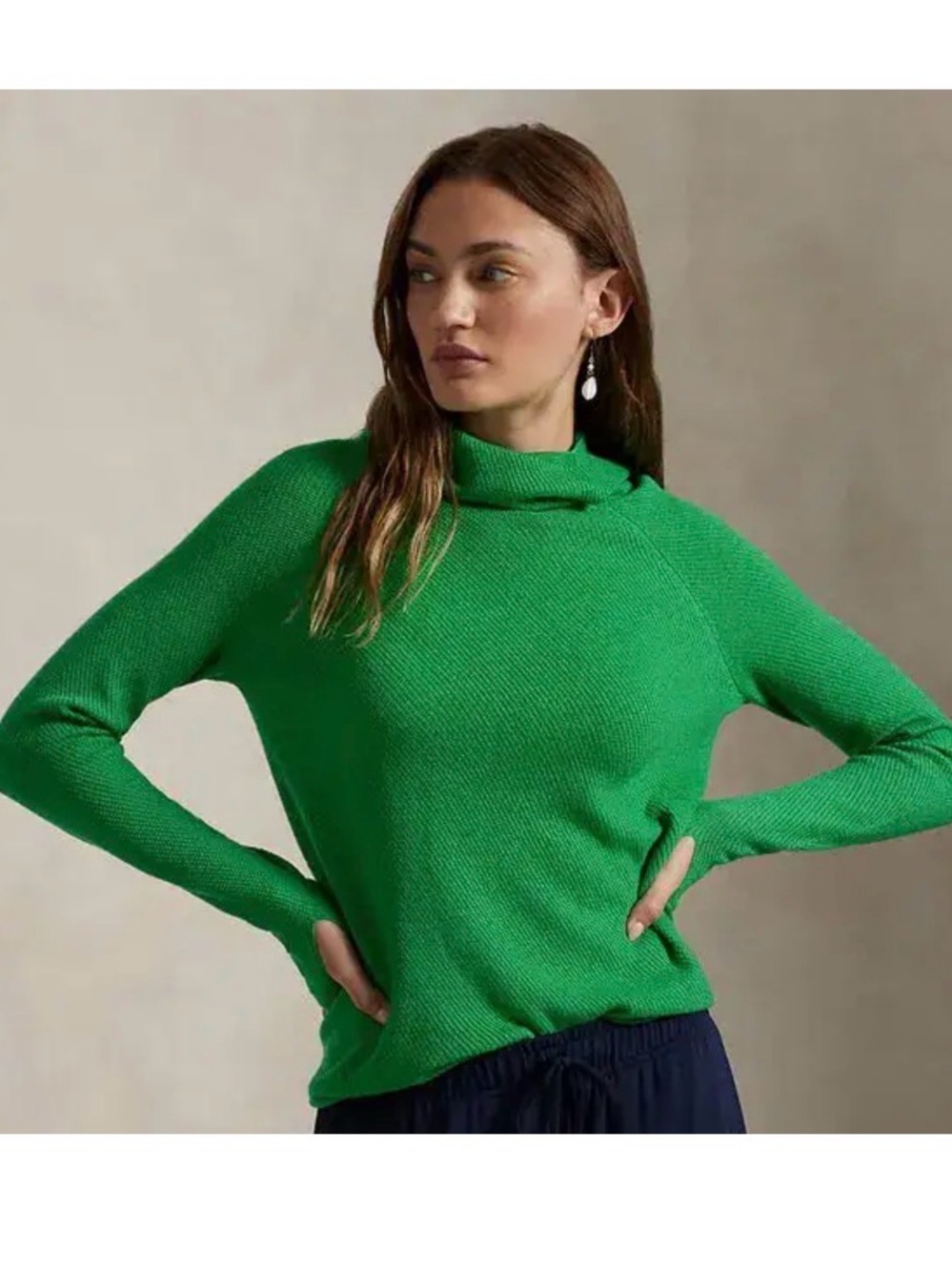 Ralph Lauren wool pullover hooded wsweater, size XS, NWT